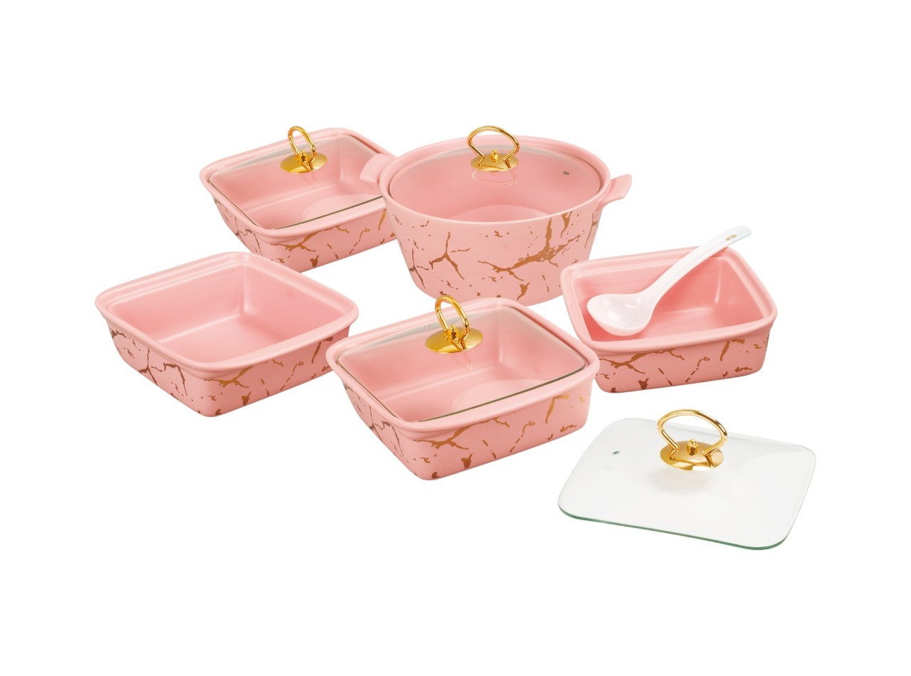 SM89 Pink Prasmanan Ivana dengan Motif Marmer